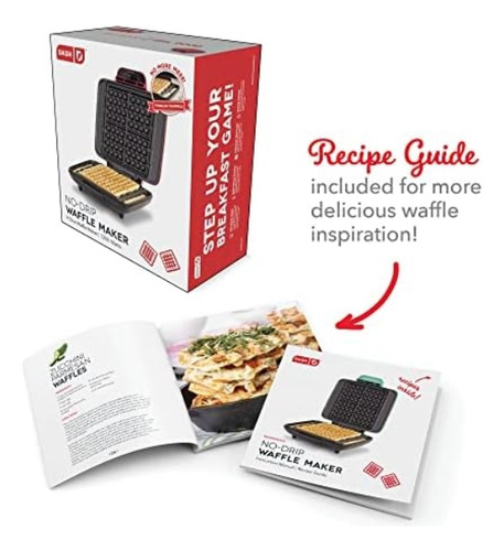 Máquina Para Hacer Waffles Sin Goteo De Lujo Dash De 1200 W