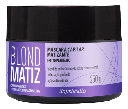 Máscara Blond Matiz Desamarelado Anti Oxidante Sem Amonia