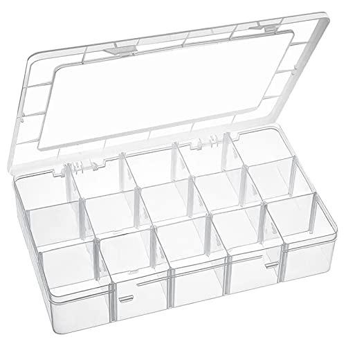 Caja Organizadora De Plástico De 15 Rejillas Grandes S...