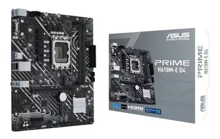 Tarjeta Madre Asus Prime H610m-e D4 Lga1700 Ddr4 Hdmi Glan