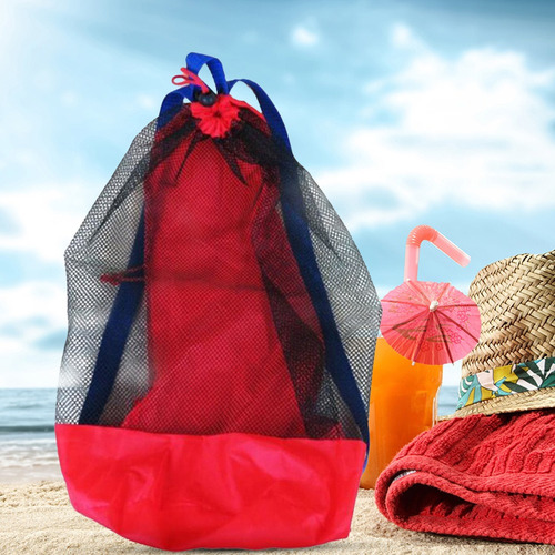 I Bolsa De Malla De Playa Portátil De 2 Piezas Para Niños