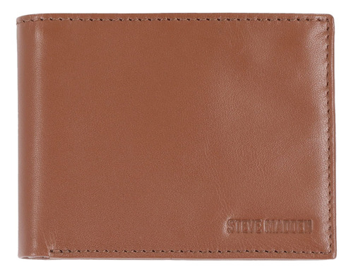 Steve Madden Billetera Rfid De Cuero Para Hombre Con Bolsil.