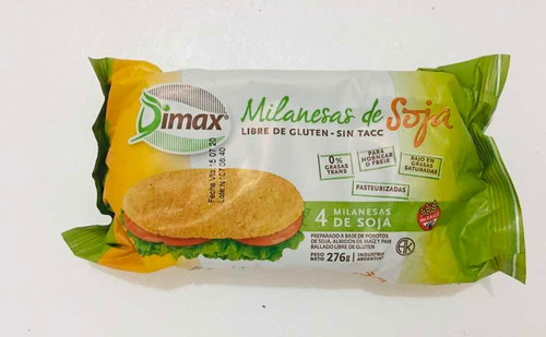 Milanesa Dimax Sin Tacc