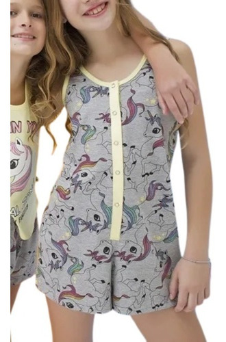 Pijama Nena Verano Mono Unicornio Tutta La Frutta 454-20