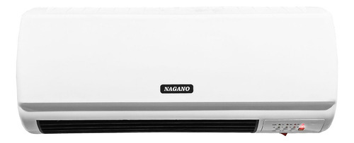 Aquecedor De Parede Elétrico 2 Em 1 2000w Com Timer Cor Branco 220v