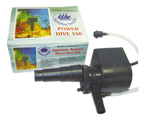 Bomba Submersa Power Dive 550 L/h - Aquario