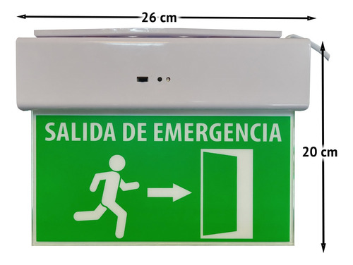 Imagen 2 de 6 de Cartel Led Señal Salida Emergencia - Electroimporta -