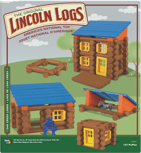 Juego De Construccion Oak Creek Lodge Lincoln Logs 137 Pi...
