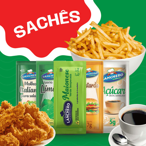 Combo Molho Italiano Com 912 Sachês 8g (6 Cx) - Lanchero