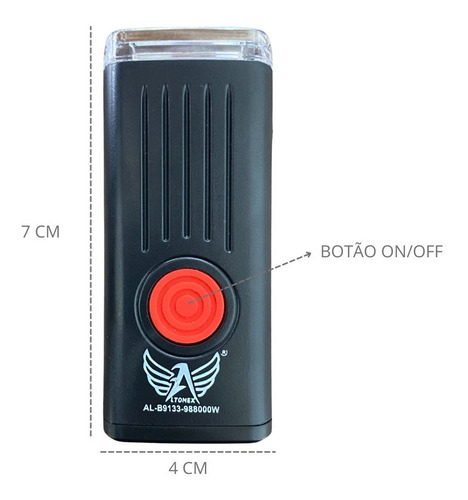 Kit Lanterna E Farol Bicicleta Luz Ultra Led A Prova D'água