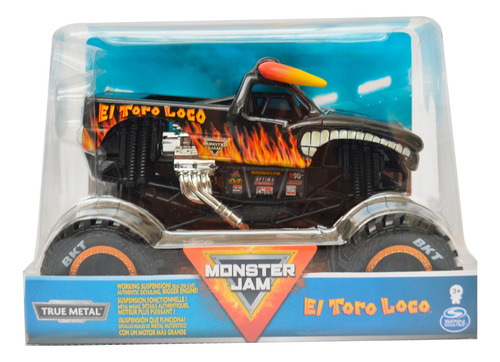 Monster Jam El Toro Loco Negro 1:24 True Metal Spin Master