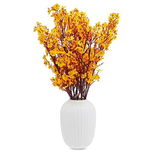 6 Paquete De Flores De Gypsophila Artificial Tallo, Ram...