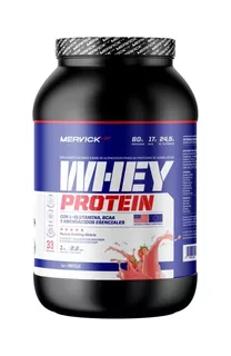 Suplemento en polvo MervickLab Whey Protein proteínas sabor frutilla en pote de 2lbs