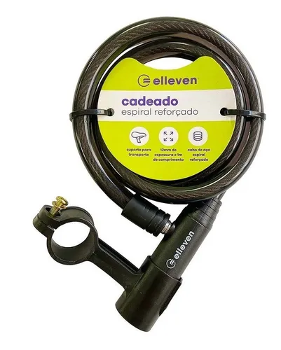 comprar Cadeado Para Bike Elleven Espiral Reforçado 1m X 12mm Suport