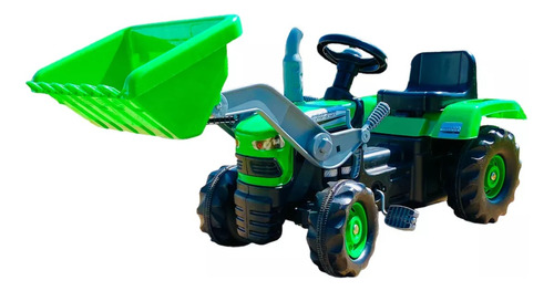 Montable Infantil Tractor Excavadora Con Pedales 