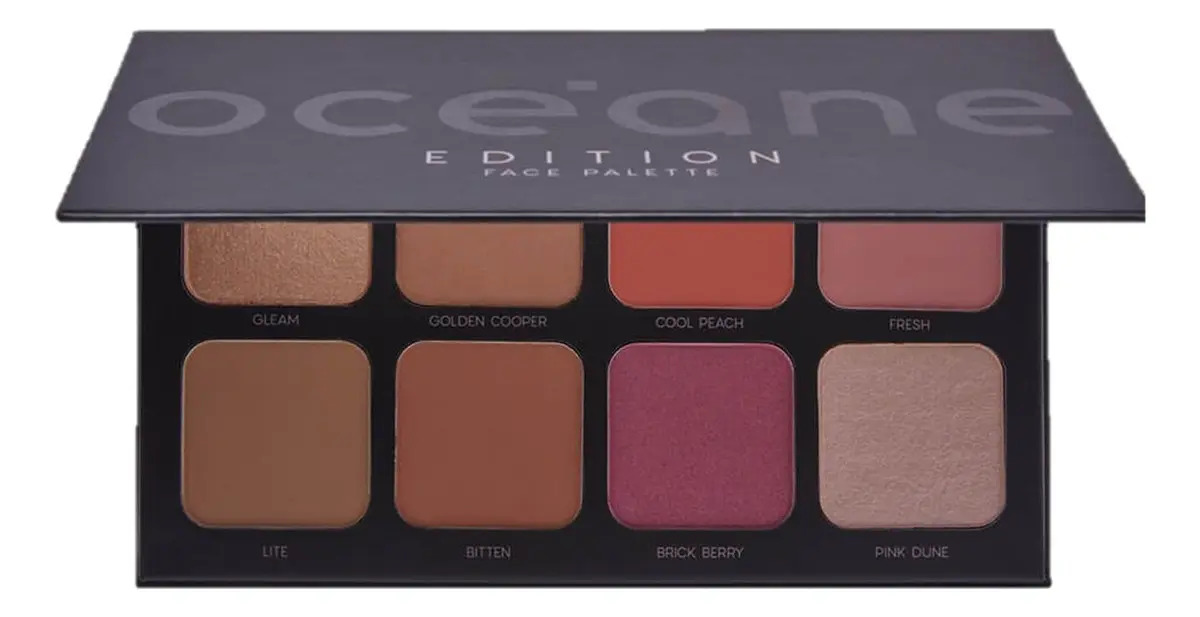 Océane Edition Face Palette - Paleta Iluminador Contorno Bronzer e Blush