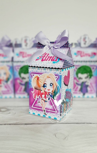 30 Cajitas Golosineras Milk Box Joker Y Harley Quinn Craftba