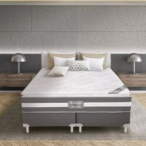 Imagem 2 de 5 de Cama Queen Box Reconflex Protettore Miracoil 72x158x198