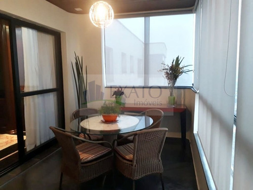 Imagem 5 de 15 de Lindo Apartamento, Totalmente Equipado E Mobiliado, 250m² De Área Útil, 3 Suítes, 4 Vagas. - Em50849