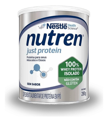 Kit Com 2 Unidades De Nutren Just Protein Lata 280g - Nestlé
