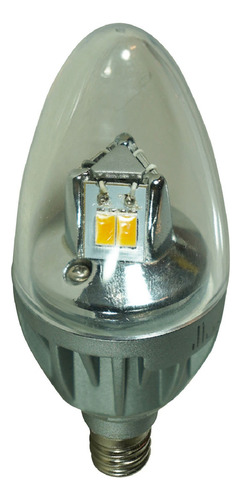 Foco Tipo Vela Led P45 E12 3.6 W 127 V~ Luz Cálida (2 700 K) Illux FL-10CBE12.427