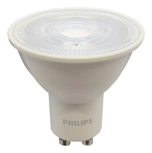 Imagen 2 de 8 de Pack X10 Dicroicas Led Philips Gu10 5w = 50w Calidas Fria