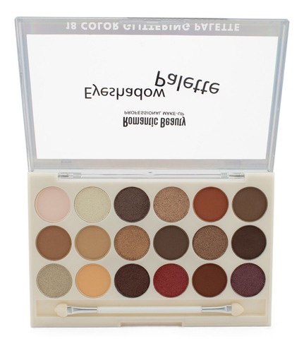 Sombra De Ojos Eyeshadow Palette Romantic Beauty 18 Colores