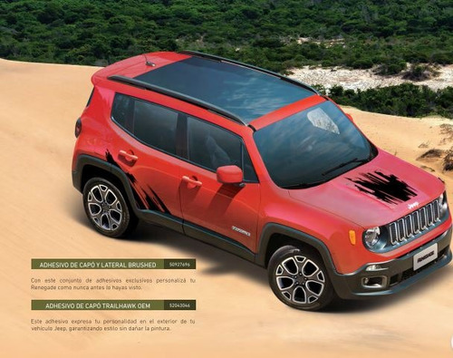 Adhesivos Brushed - Renegade Jeep Renegade 16/19