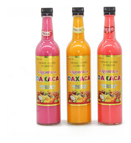 Crema De Mezcal Oaxaca 750 Ml - 3 Botellas
