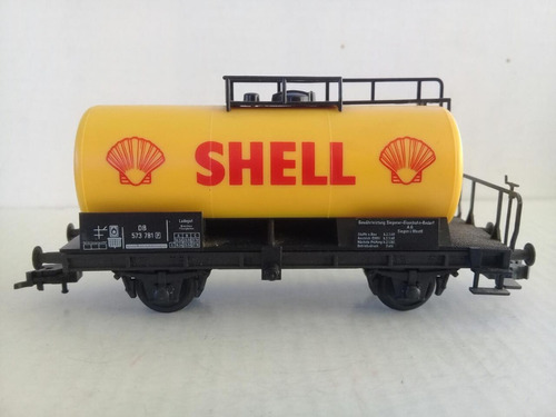 Ruca Tren Vagon Tanque Esq Db Shell Fleischmann H0 Dc ( 3 )