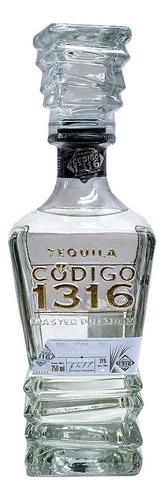 Tequila Código 1316 Añejo Cristalino Master Premium 750 Ml