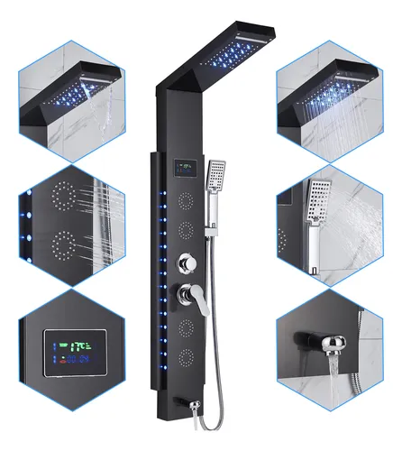 comprar Panel De Ducha Led Con 5 Funciones, Columna De Ducha