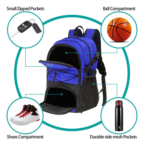 Mochila Deportiva Wolt Para Baloncesto, Fútbol, Voleibol, Na