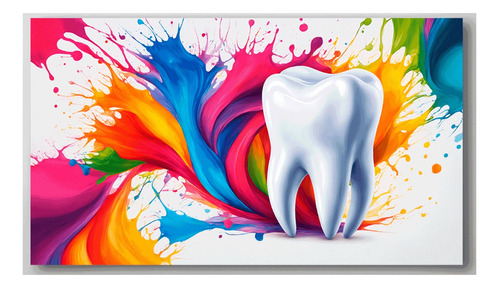 Cuadro Dentista Dientes Odontologia Canvas 130x90 D2