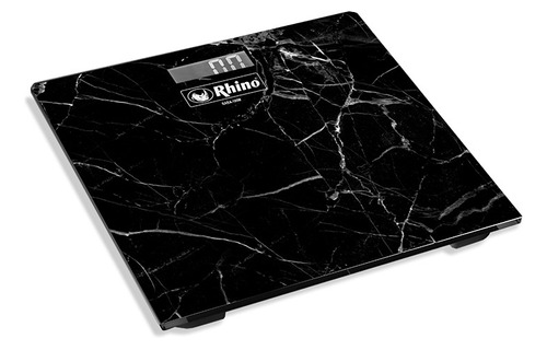 Báscula De Baño Rhino 180kg/100gr Negra  Baba-180m B D V 