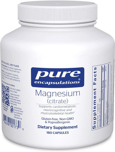 Citrato De Magnesio Suplemento Hipoalergenico 180 Cap