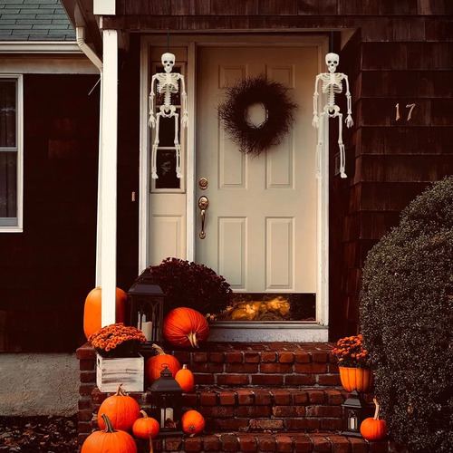 2 Piezas De Esqueletos Simulados, Para Decoración De Hallowe