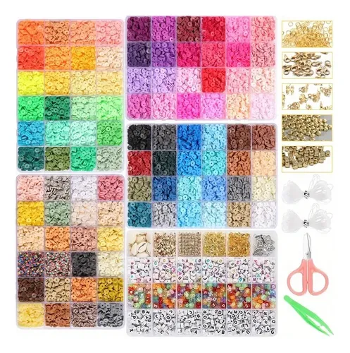 Kit Para Hacer Pulseras De Arcilla Con Cuentas