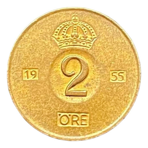 Suecia - 2 Ore - Año 1955 - Km #821 - Corona