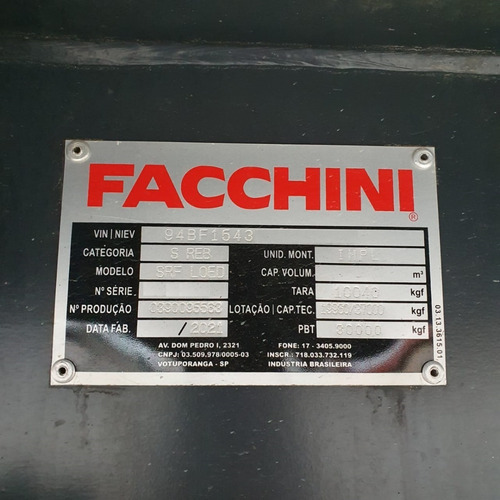 Imagem 16 de 16 de Carreta Sider Facchini 30 Pallets Vanderleia 15,4m 2021