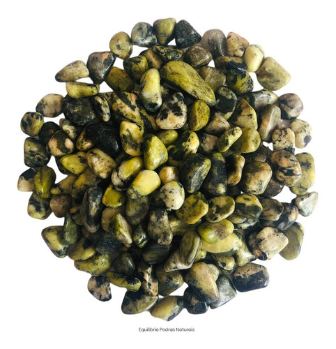 Pedra Natural Jade Nefrita Rolada Polida 0,5-1cm - 250g