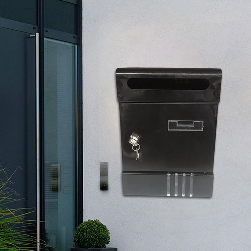 Buzón De Montaje En Pared Exterior Con Cerradura Con Llave