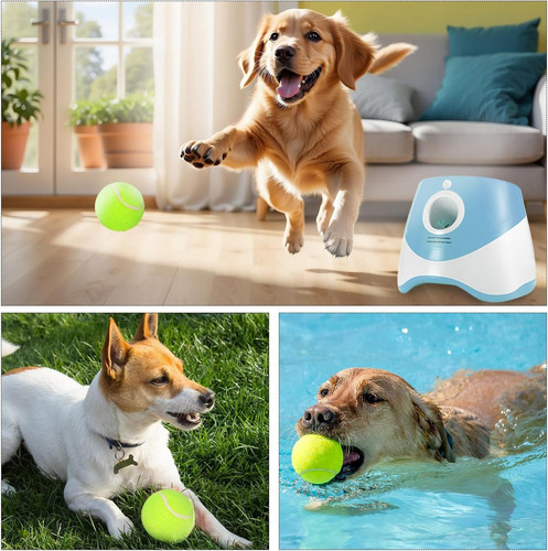Lanzador Automático De Pelotas Juego Interactivo Para Perros