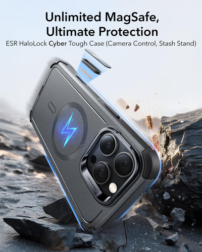 Funda De Teléfono Esr Para iPhone 16 Pro Con Soporte De 7 M Drop Protect Gr
