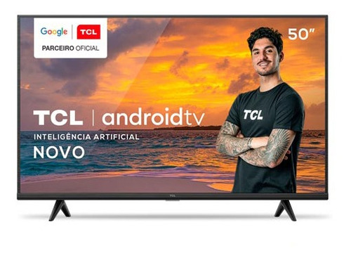 Imagem 1 de 6 de Smart Tv Tcl Led 4k Hdr 50 , Google Assistant, Wi-fi -50p615