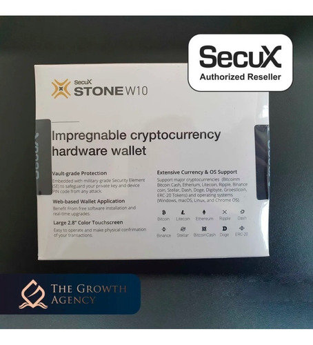 Imagem 2 de 6 de Carteira De Hardware Secux W10 Lacrada - Revenda Oficial