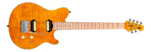 Guitarra Sterling Axis Flame Maple Cor Trans Gold Orientação Da Mão Destro