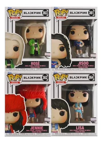 Funko Pop! Rocks Blackpink Jisoo Jennie Rose Lisa Set of 4 with Protectors