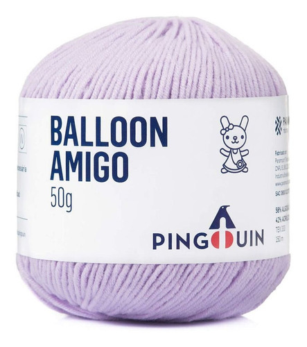 Fio Linha Balloon Amigo Pingouin Para Amigurumi- 50g