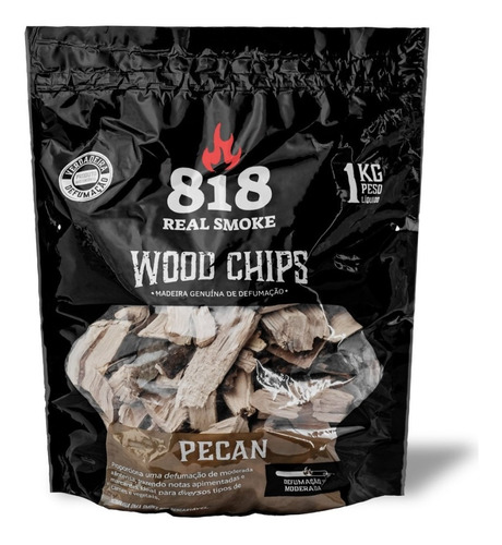 Lascas De Lenha Para Defumação Pecan 1 Kg Wood Chips